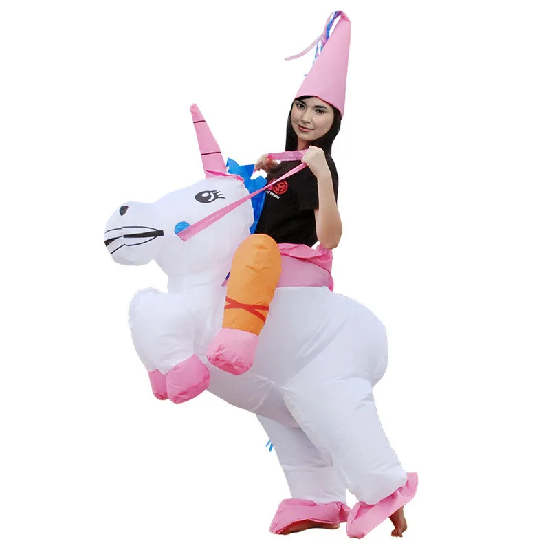 
Realistic Inflatable Walking Unicorn Costume for Adults and kids 