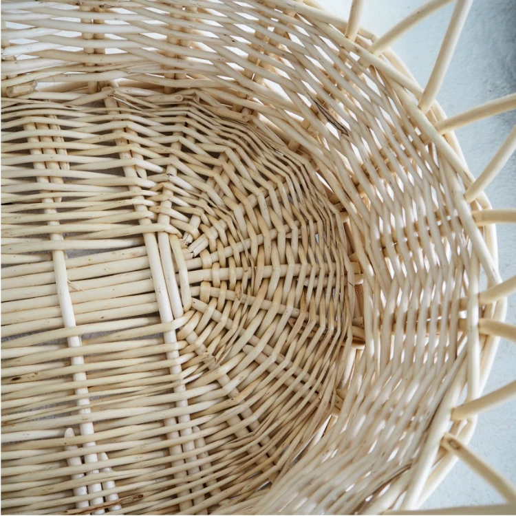 Wholesale Manufacturer New Born Baby Natural Color Wicker Moses Basket