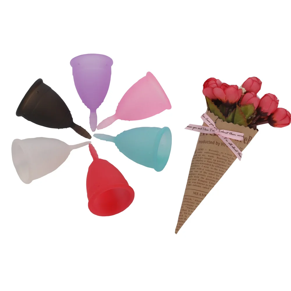High Quality silicone folding cup lady period use Silicone menstrual cup