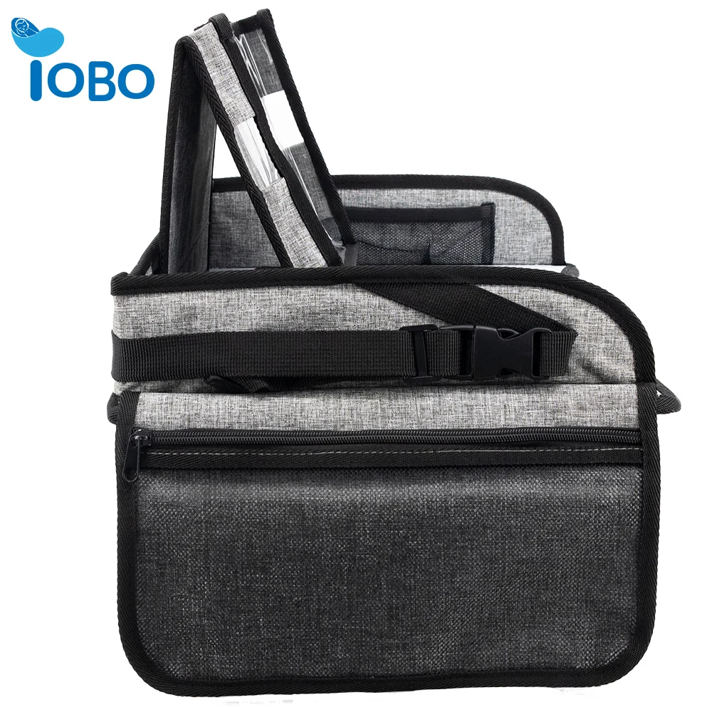 Логотип Съемный новейший дизайн Мягкий Складной дорожный лоток для автомобиля на заднем сиденье