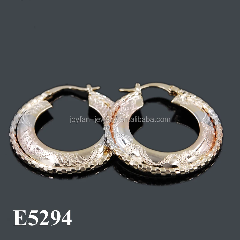 Fashion Jewelry Hong Kong Chinese Earrings Other Tri Tone Earrings Designs