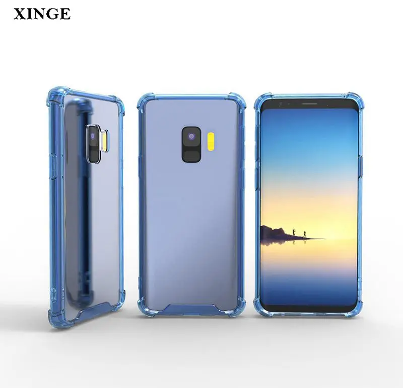 Anti Shock Air Cushion 2 in 1 TPU PC Back Cover Mobile Phone Case for Samsung Galaxy S9