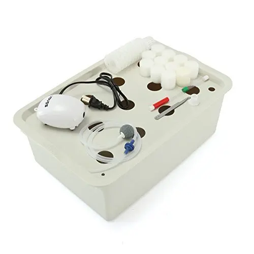 Indoor Hydroponics System Grower Kit DWC Hydroponic SystemNon-transparent DIY Watering Plant Cloner Kit,