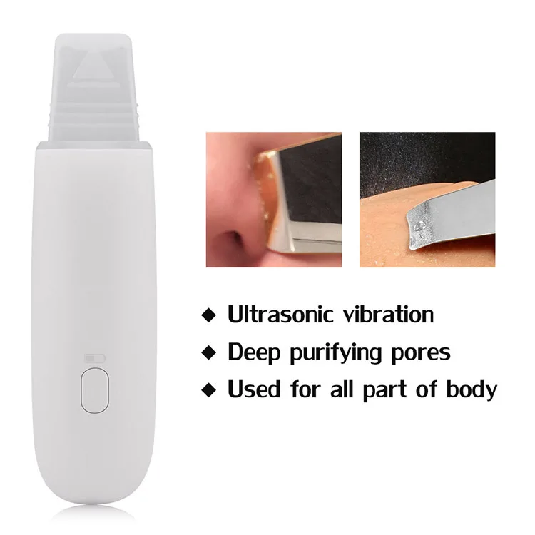 Ultrasonic Skin Scrubber Facial Pore Cleaner Rechargeable Face skin Peeling machine