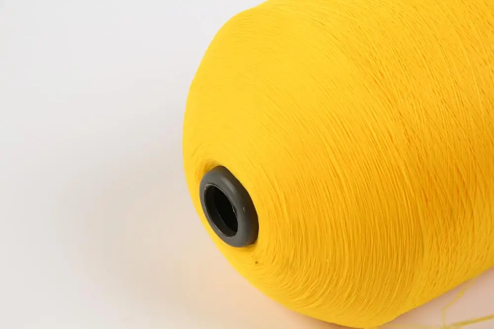 Widely used in the textile industry of various colors of high elasticity and comfort high stretch PES polyester yarn