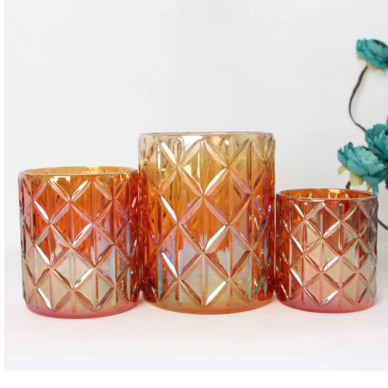 Hot sale wholesale glass candle holder ,candle jars ,can custom candle jars lid