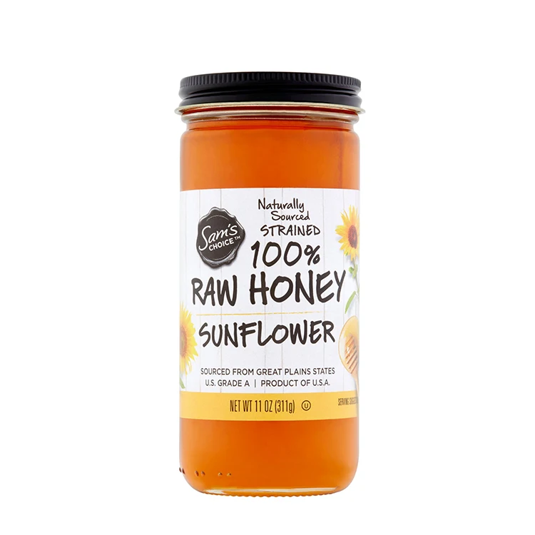 500g Honey Jar with Gold Screw Lid and Dipper