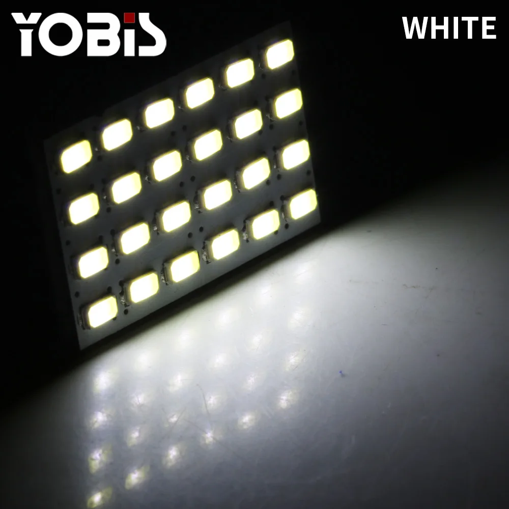 Brand New Car White 5630 24SMD LED Dome Panel Light With T10 Festoon Adapter