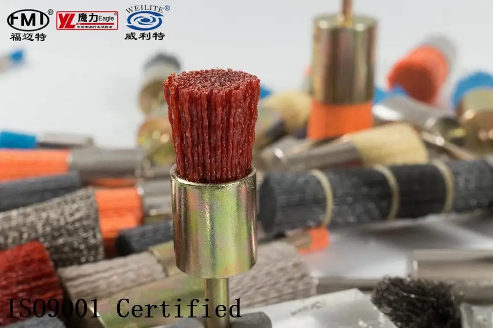 FMT customized  Deburring Polishing Ccleaning Industrial Carbon steel wire special shaped End Brush