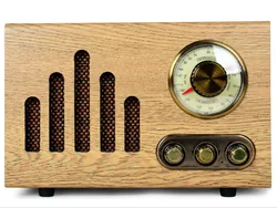 2019 BRANDNEW design vintage portable blue tooth speaker fm radio antique design wooden radio