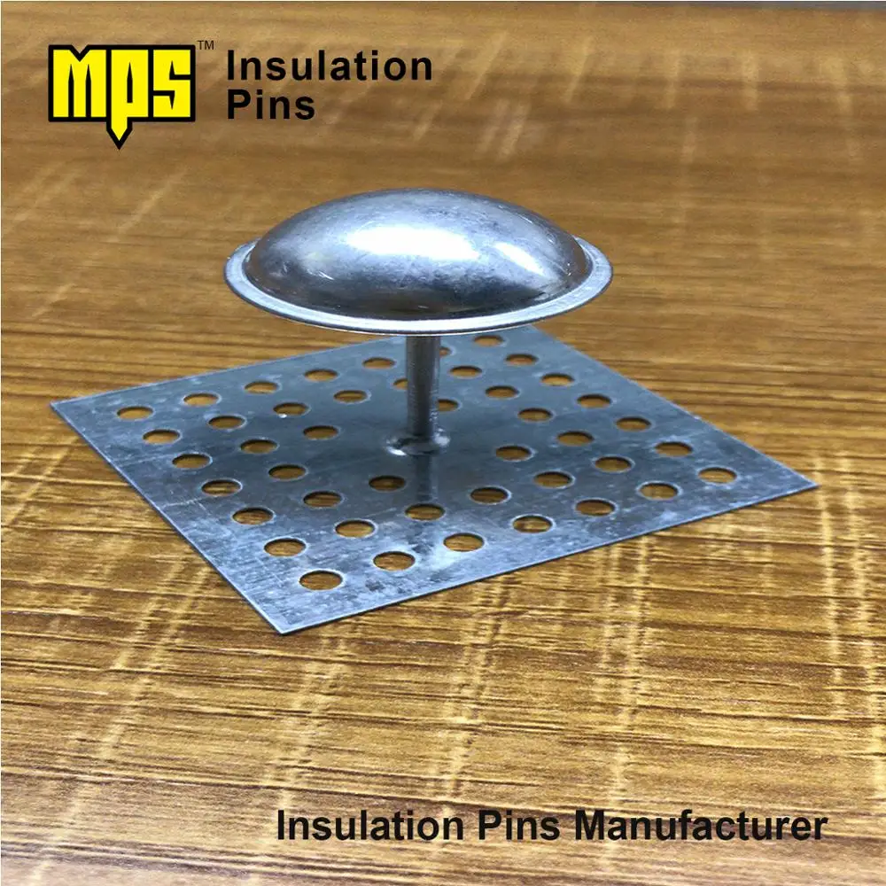 3 Inch Square Galvanized Steel Annealed Insulation Dome Cap