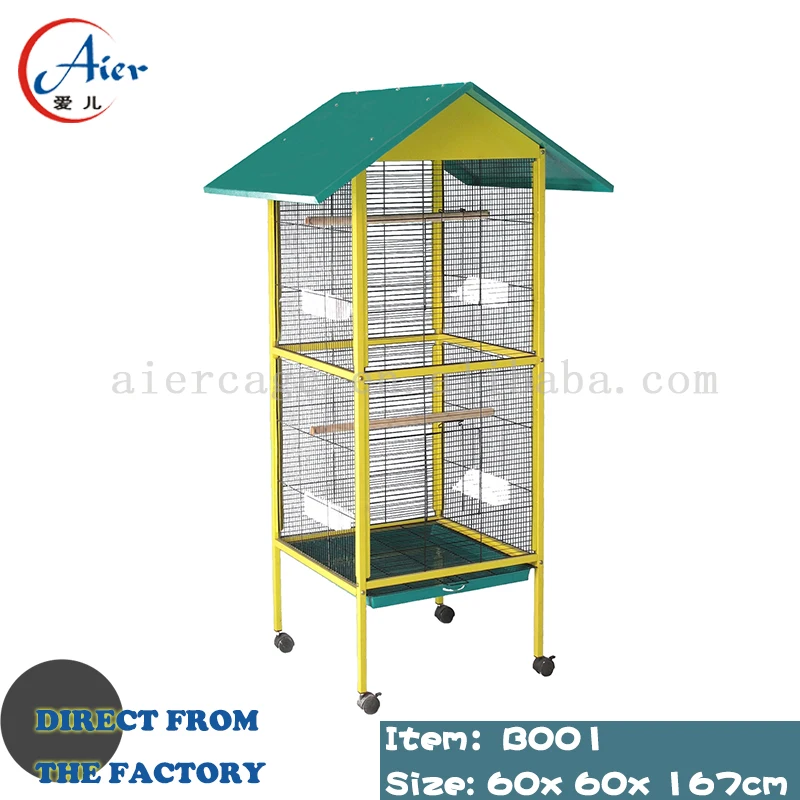 Comfortable  White Seed Catcher Wood Big For  Cages Vietnam In Turkey Aviary Parrot Metal Flight Extra Large Bird Cage