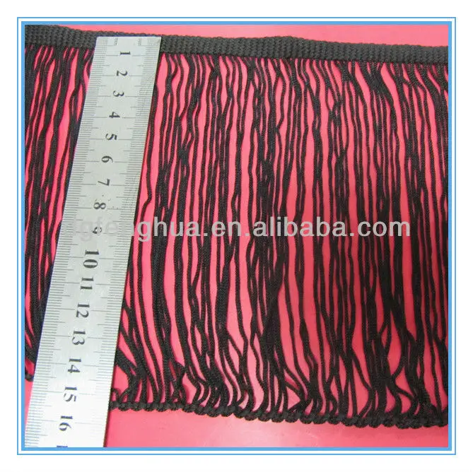 Mini Fashion fringe tassel  for garment accessories & White rayon fringe for clothes