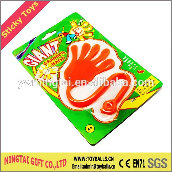 Novelty Glowing Sticky Double Hand Toys/Plastic Sticky Hand Toys
