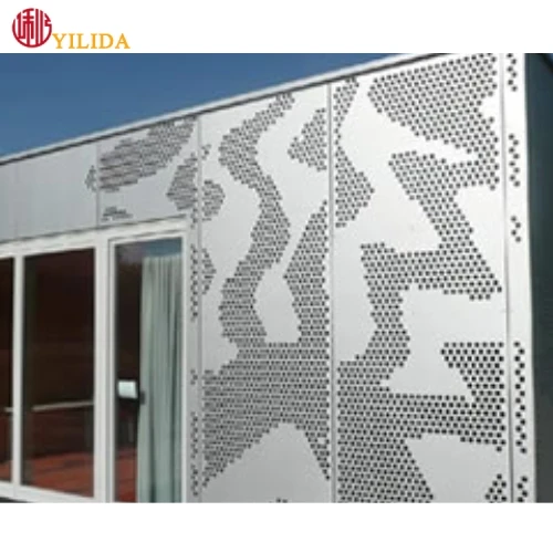 Aluminum external perforated metal wall cladding