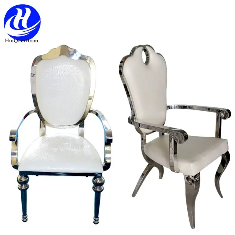 Foshan Hot Sale Stainless Steel Hotel Furniture Stackable Event Wedding Chair Dining Chairs For Reception