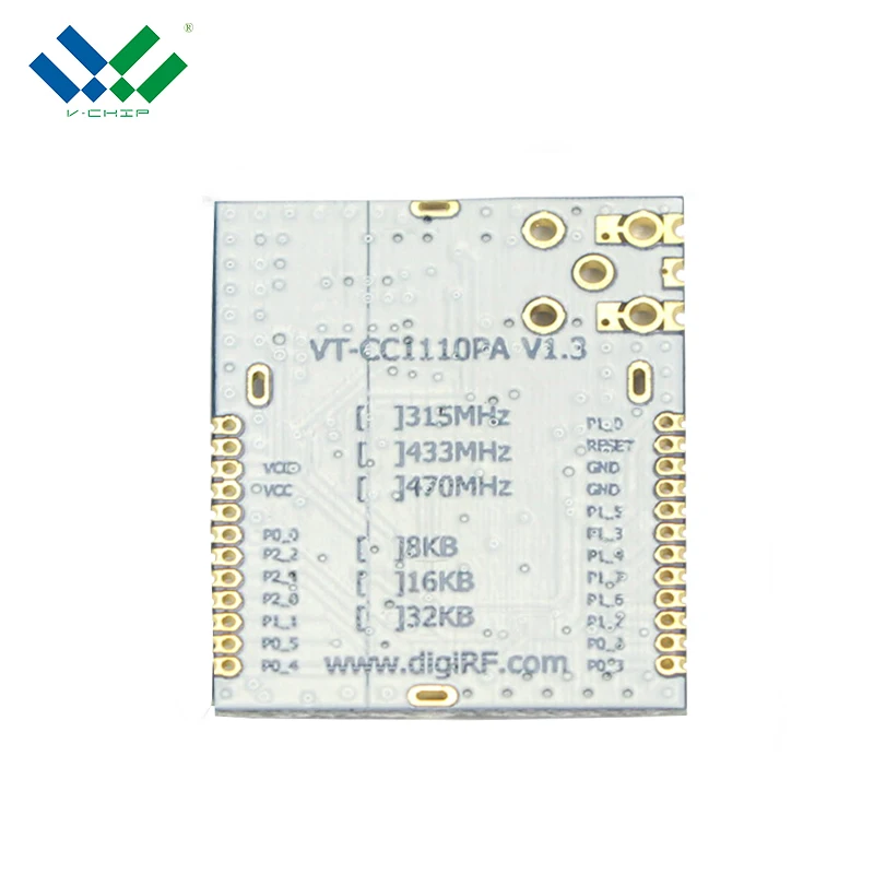 
IOT smart home strong signal 23Dbm Uart 1200Bps-500Kbps Data Rate Uhf Radio receiver module 