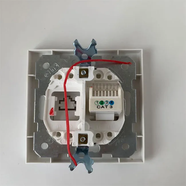Розетка из поликарбоната стандарта ЕС для ТВ телефонных разъемов оптовая продажа розетка передачи данных штепсельные настенные гнезда rj45 разъем f