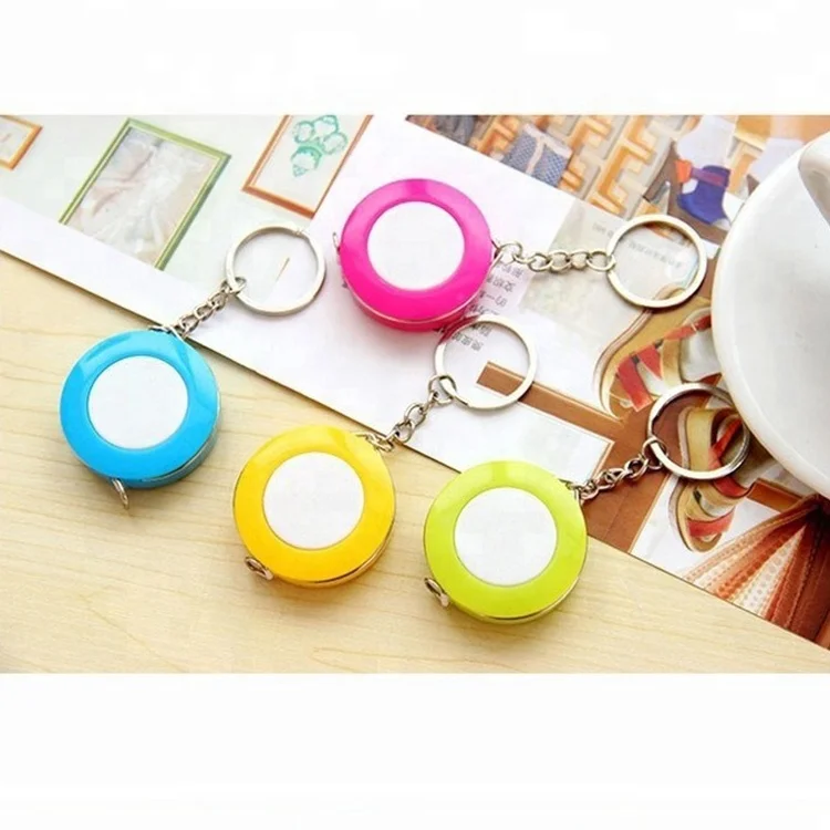 Custom 150cm / 60 Inch Keychain Mini Retractable Tape Measure For Cloth