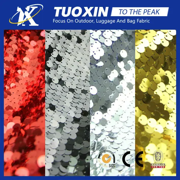 Hot quality shiny colorful sequins and beaded tulle fabric wholesale indian sequin fabric