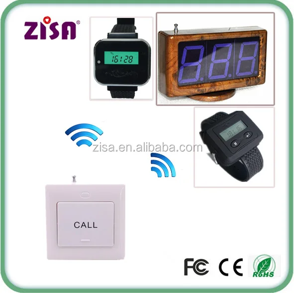 Ресторан вызов системы, официант зуммер система, наручные часы пейджер