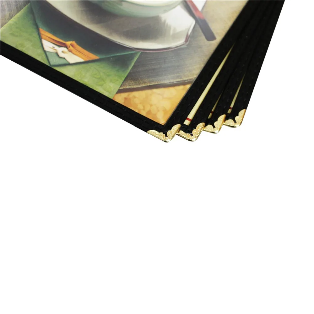 8 Views 4 Pages Clear PET Cafe Menu Covers From Yimi Leather