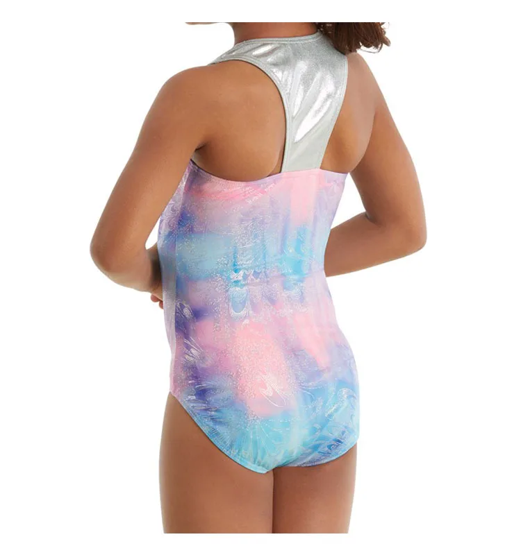 Оптовая продажа, гимнастические трико с т-образным вырезом для девочек