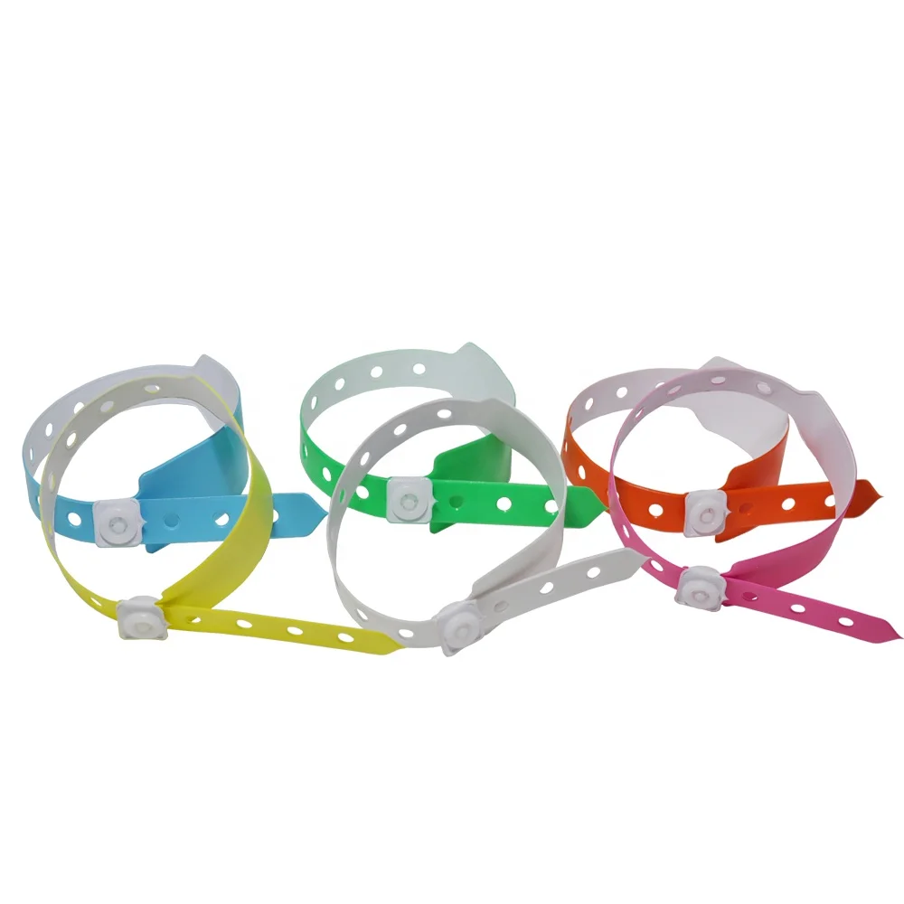 OEM design one-off adjustable vinyl wristbands for events
