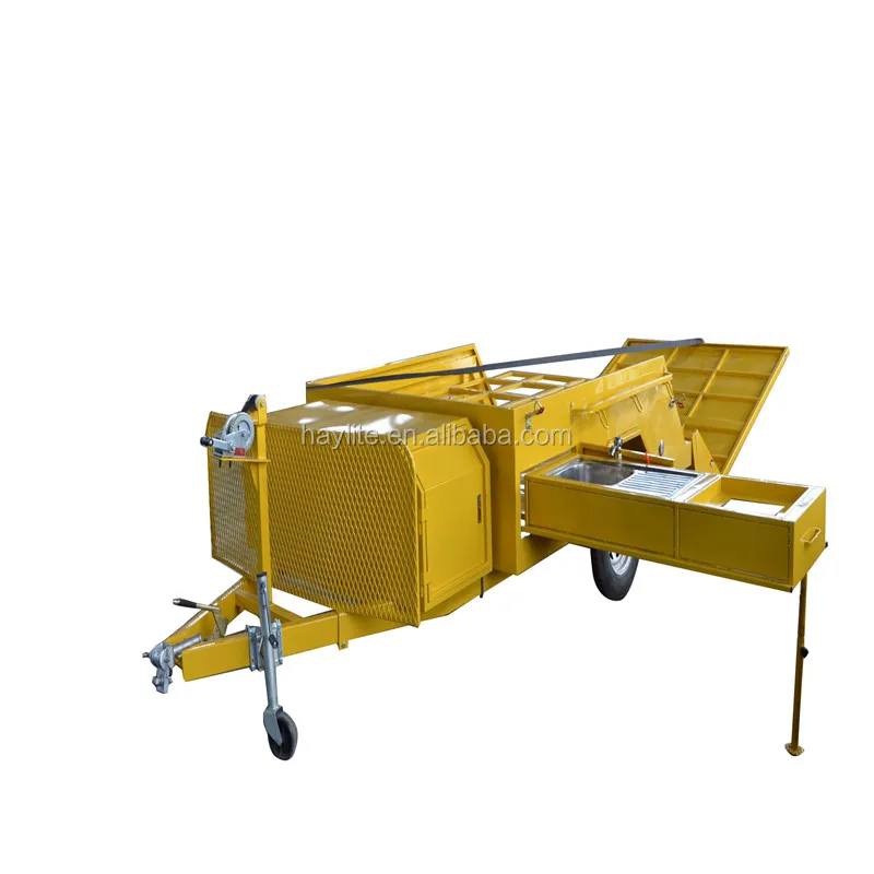 High quality galvanized camper trailer with canvas tent