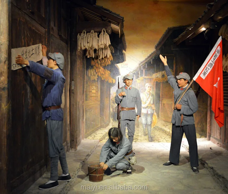 Life Like Wax Figures of Folk Museum for Scene Recovery