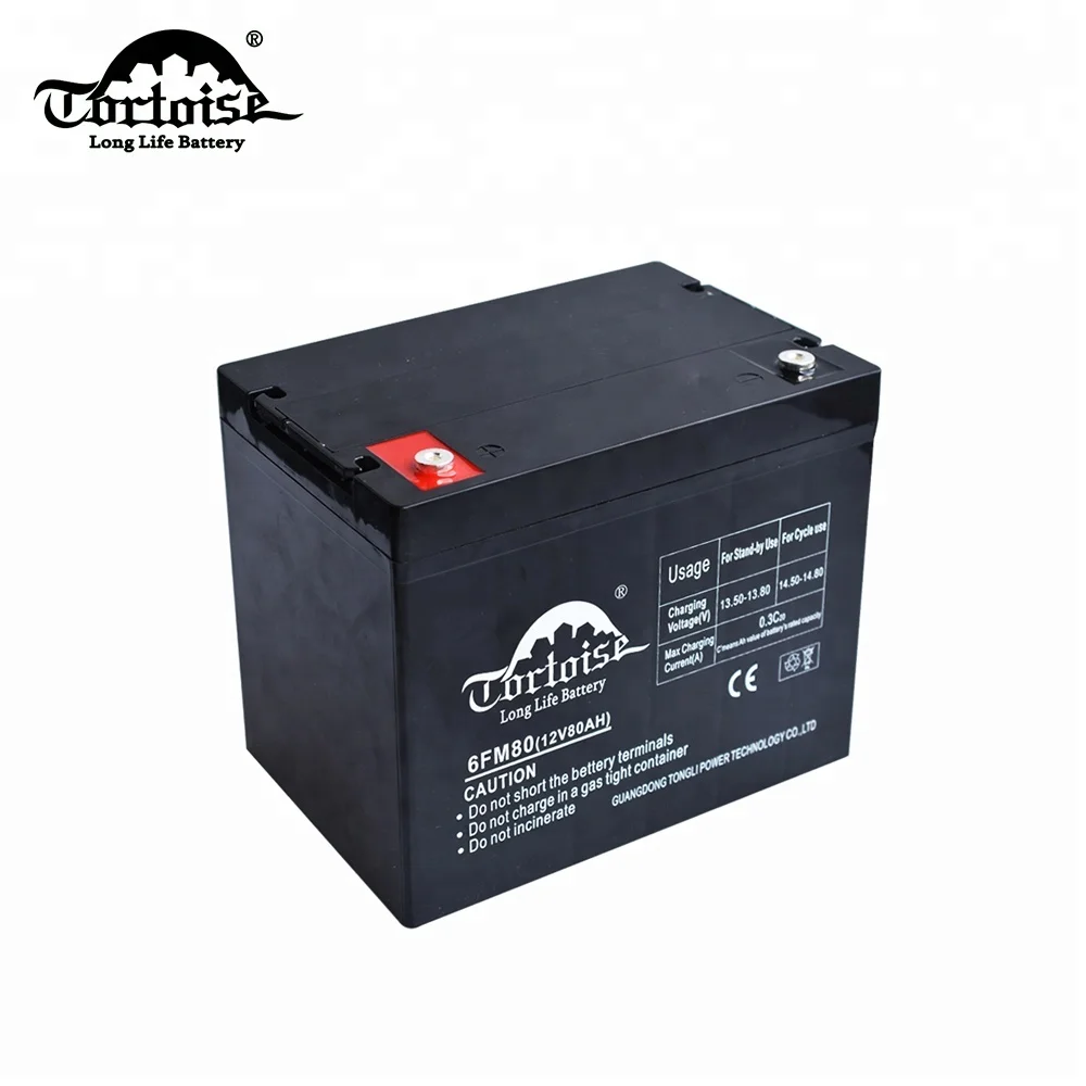 6FM80 12V 80AH battery price solar storage URS rechargeable deep cycle