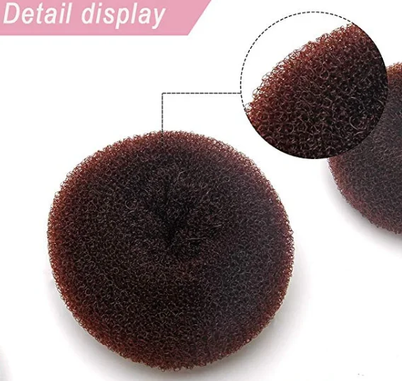 Factory Supplier Famous Custom Hair Bun ring  nylon hair donut
