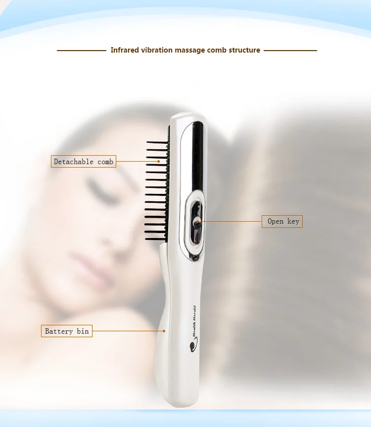 Amazon top seller electric laser hair comb massager scalp massager for hair growth