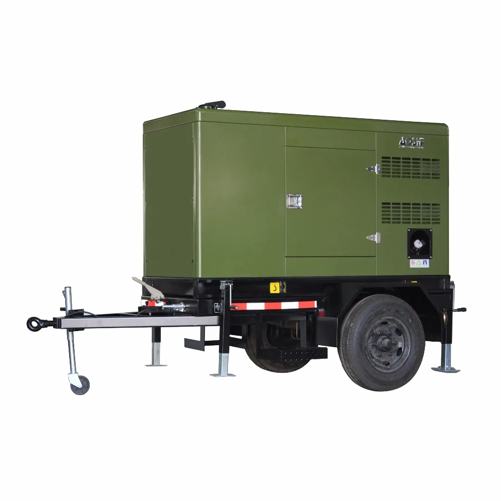 Trailer type Box trailer 20kva -250kva Soundproof diesel generator CE ISO approved diesel generator 60kw price silent genset