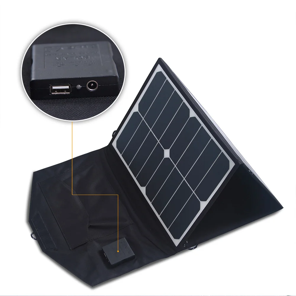 
45w portable solar charger,camping solar laptop charger 45w for hiking 