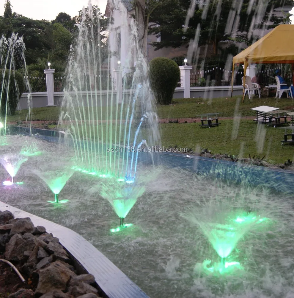 Outdoor water fountain with outdoor round and square music water fountain for hotel in Nigeria