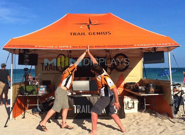 Aluminum Frame  Folding Canopy Canvas 4x6  Pop up Tent for Trade Show  Outdoor  Event