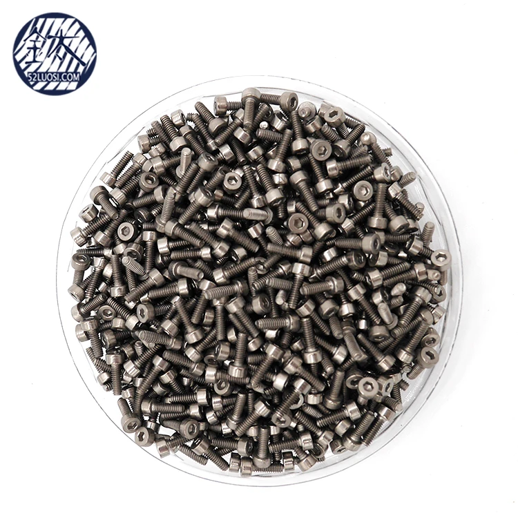 High Tensile DIN912 Allen Head Cap M2.5 Titanium bolt Screws