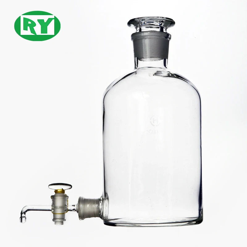 Прямая Заводская поставка, лабораторная стеклянная посуда, прозрачное стекло с рассыпчатой бутылкой-аспиратором