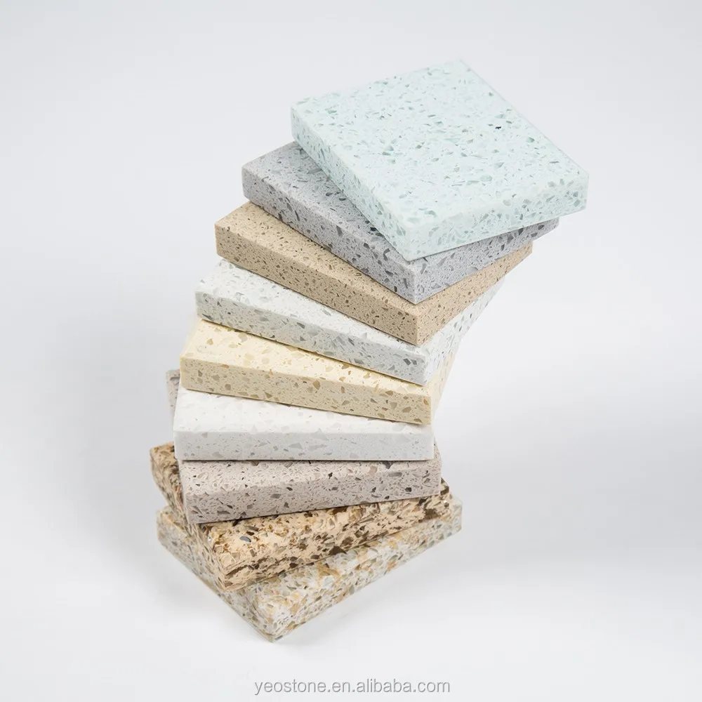 
Different Designs Crystal Artificial Quartz Stone Color 