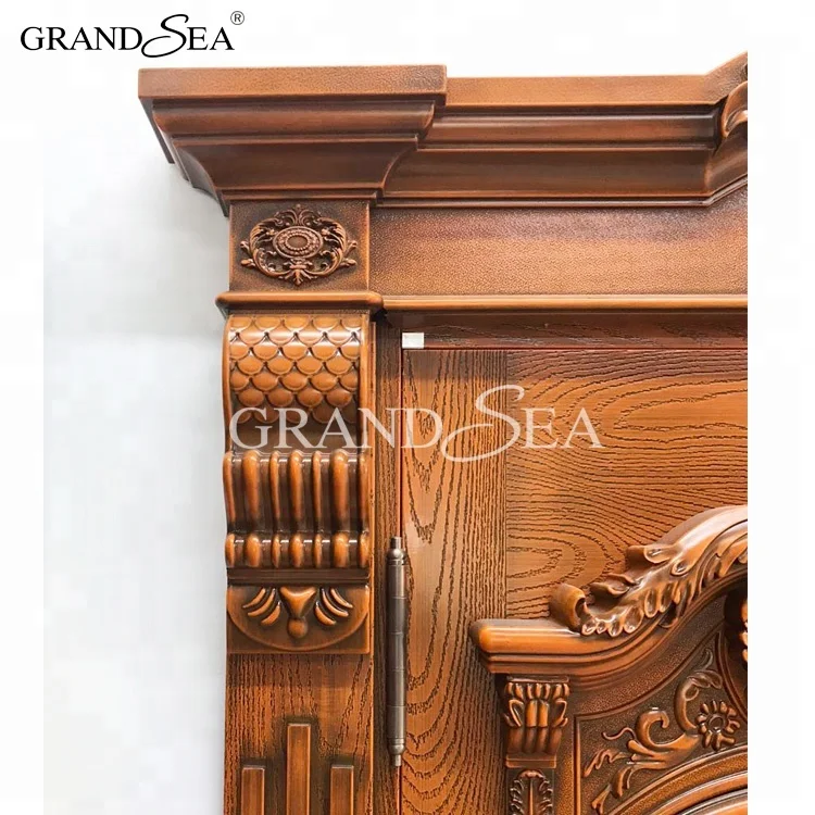 Высококачественный современный дом для виллы, роскошные конструкции стальных дверей с двойной защитой