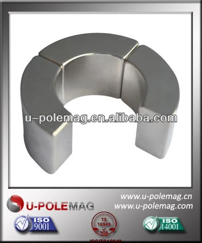 neodymium permanent arc magnet for wind turbines