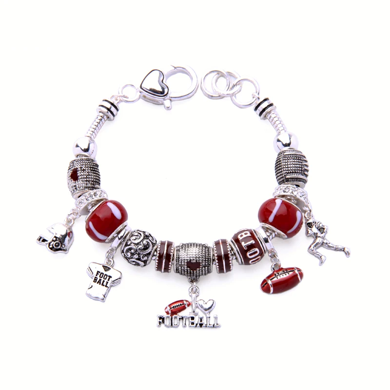 European Kids Charms Beads Designer For Croc DIY Gold Silver Plated Lucky Love Red Bulk Snake Chain Panda Bracelet Jewelry