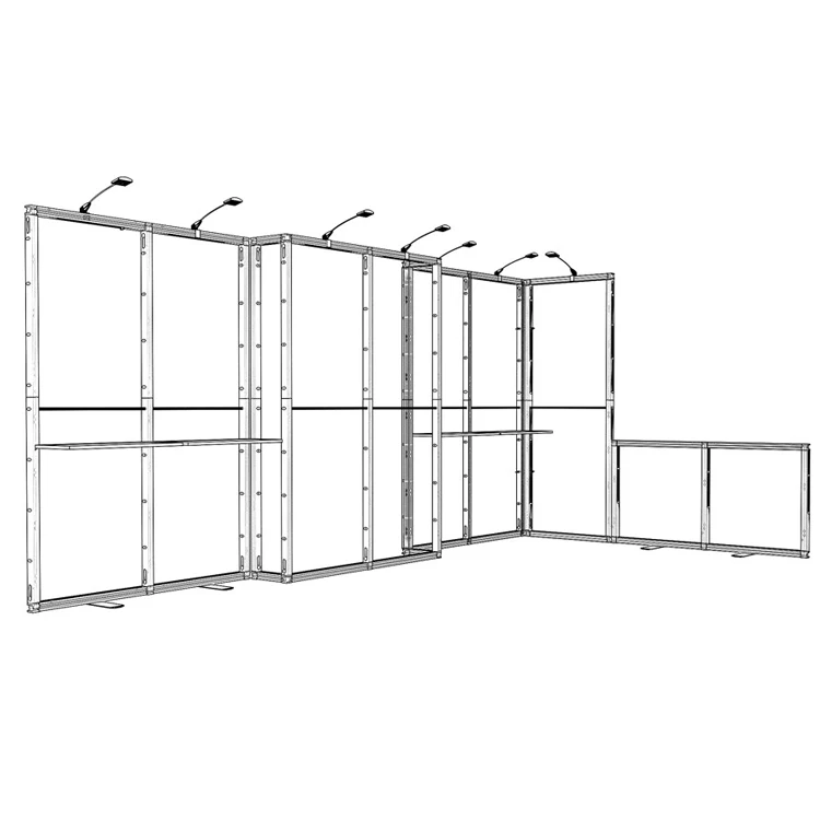 10x20 Custom Reusable Modular Aluminum Trade Show Booth