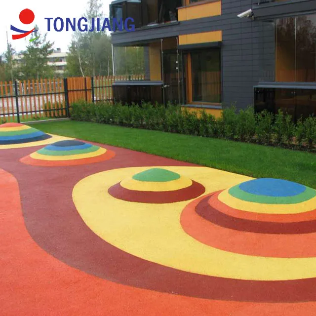 TJ rubber safety pavers for kindergarten surface