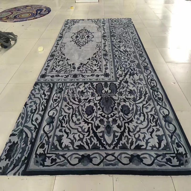 
Custom Public Luxury Hand Tufted Bamboo Silk Carpet 