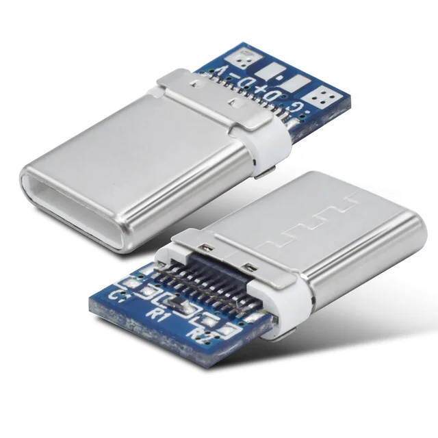 
Factory USB C Connector Male 3.1 Type C Plug Solder for Power Charger 