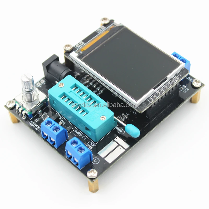 LCD GM328A Transistor Tester Diode Capacitance ESR Voltage Frequency Meter PWM Square Wave Signal Generator SMT Soldering