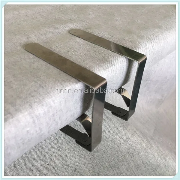 Серебряный зажим для скатерти 8*7 см из нержавеющей стали 201