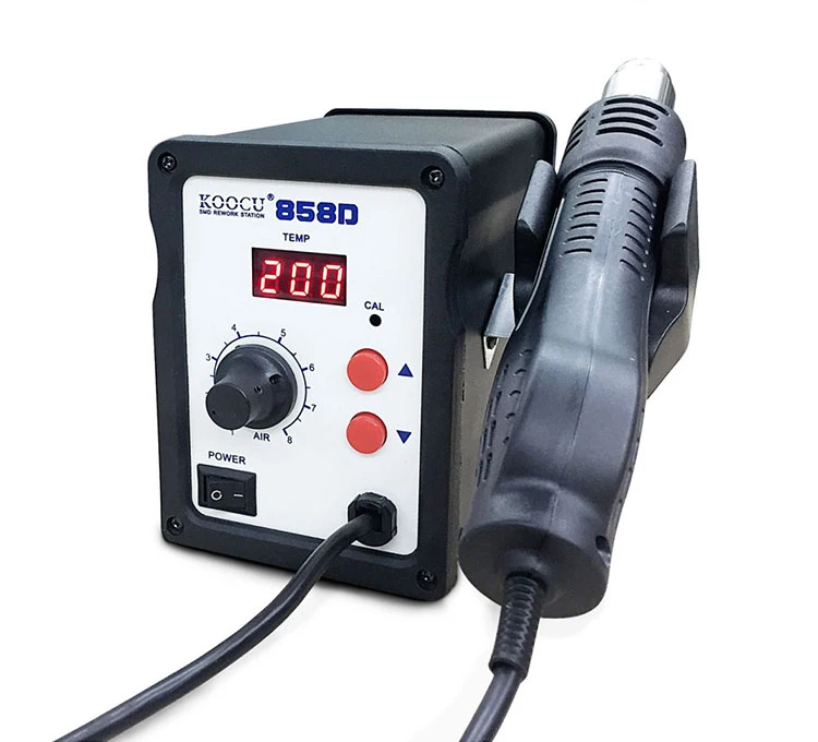 [KOOCU] portable SMD 2 in 1 Hot Air Gun Soldering Iron Mobile Phone BGA Rework Station